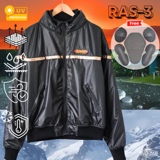 RAS-3 Gold Jacket แบรนด์ Oldman แท้100% เสื้อการ์ดผ้าร่ม กันแดด กันลม กันฝน กันหนาว ช่องระบายอากาศ 7 จุด