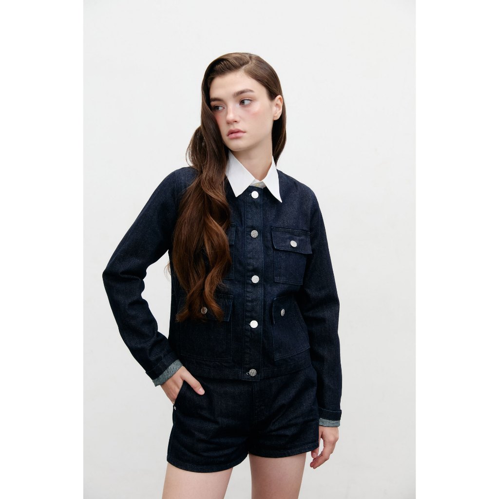 RUBY Jacket in Dark Denim (Free Size)