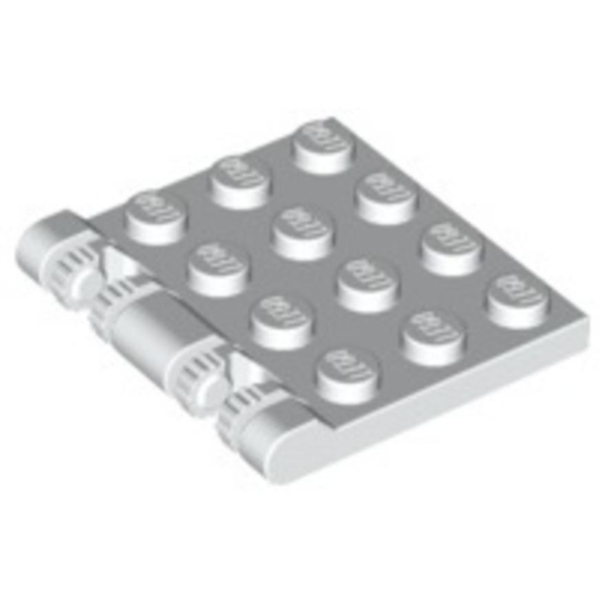 LEGO PART No: 44570 (ชิ้นส่วนเลโก้แท้) Hinge Plate 3 x 4 Locking Dual 2 Fingers