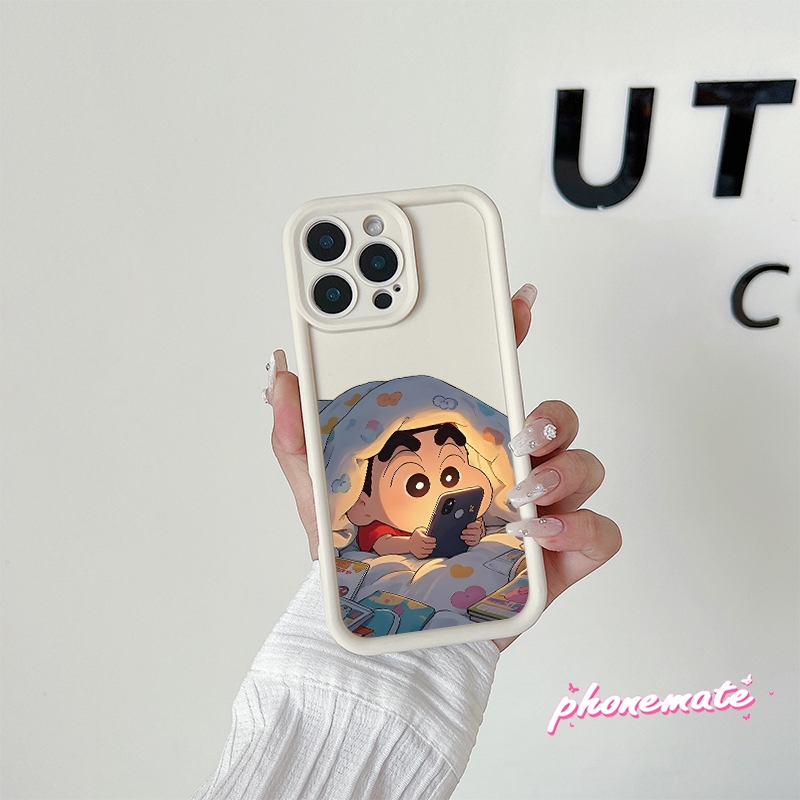 กรณีสําหรับ เคส  Vivo Y17/Y12/Y15/Y11/Y12i Y17s/Y28 5G Y20 Shinchanกันกระแทกโทรศัพท์มือถือTPUกรณีการ์ตูน Shinchan
