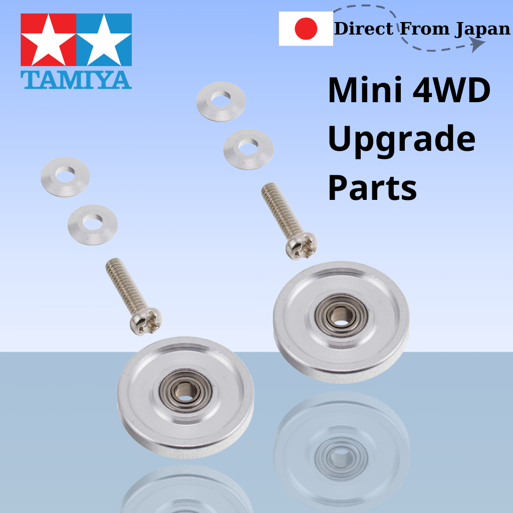 Tamiya 15437 Mini 4WD Aluminum Ringless Ball-Race Roller, 13mm