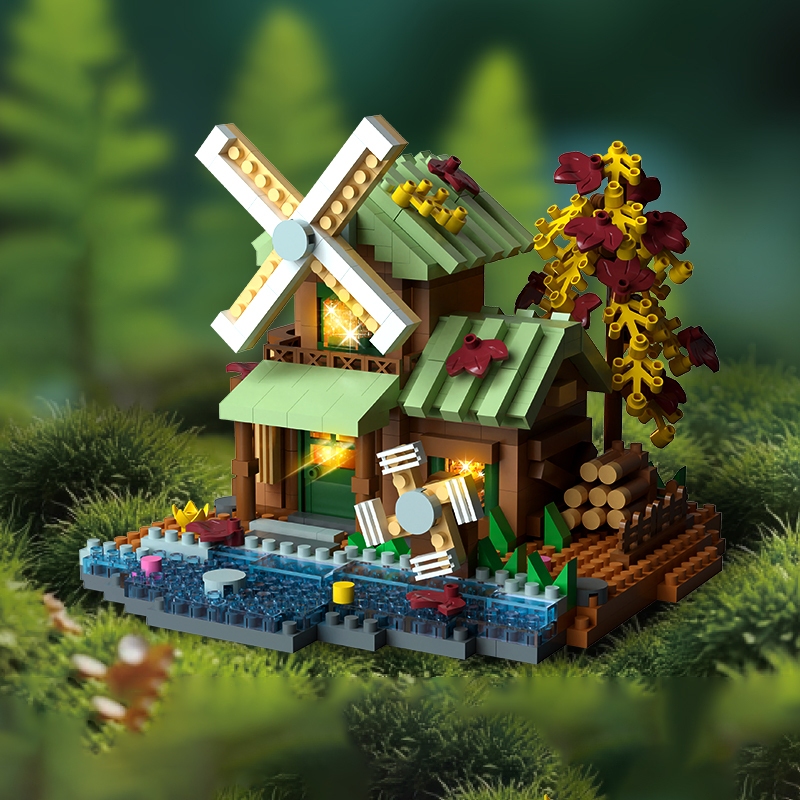 ตัวต่อบ้าน ตัวต่อ DIY บ้านต้นไม้ บล็อกตัวต่อบ้านต้นไม้ ของเล่นตัวต่อ ของขวัญวันเกิด - รูปที่ 2