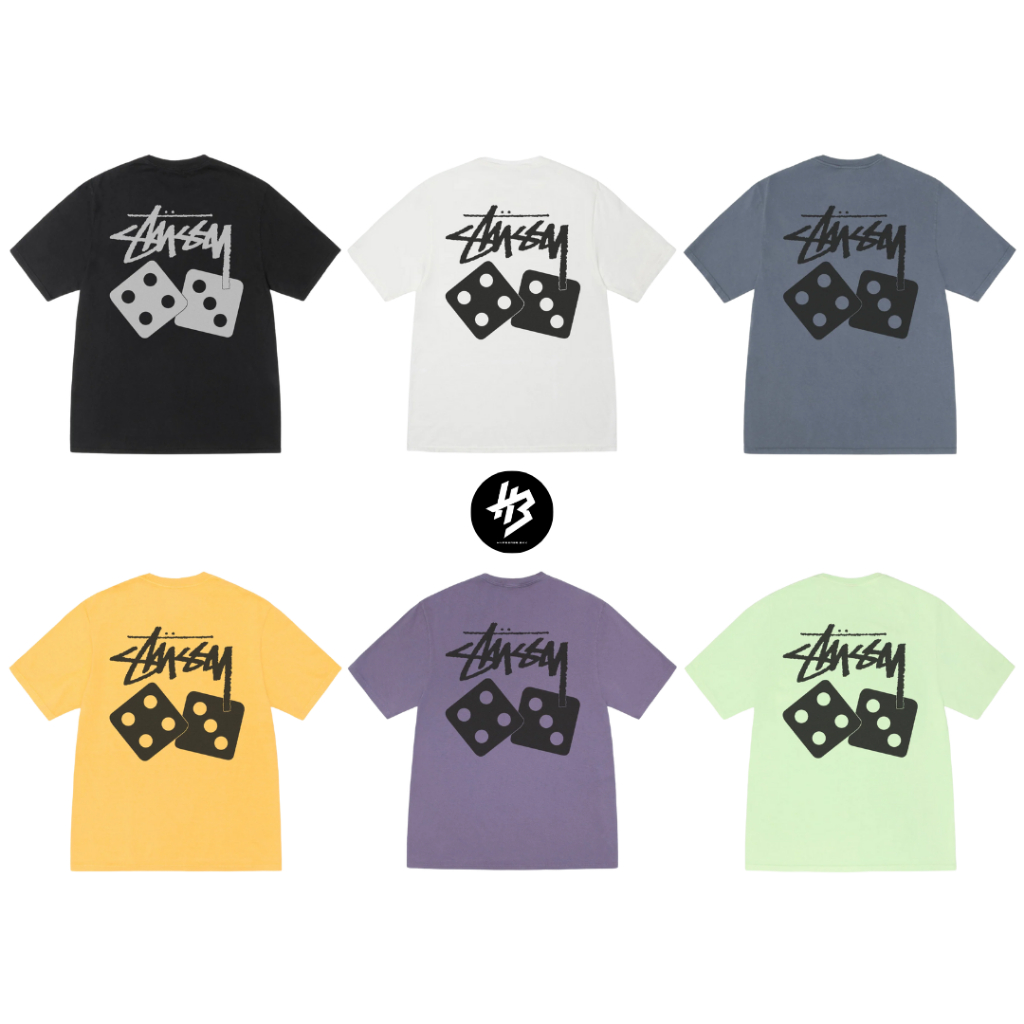 [ของแท้] STÜSSY DICE TEE PIGMENT DYED (US) พร้อมส่ง