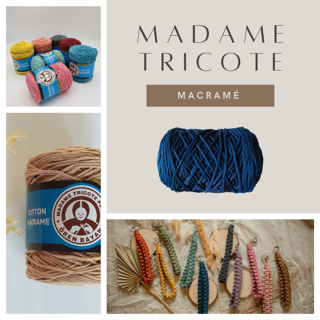 เชือกถัก มาคราเม่ Macrame cotton 100% ขนาด 250g