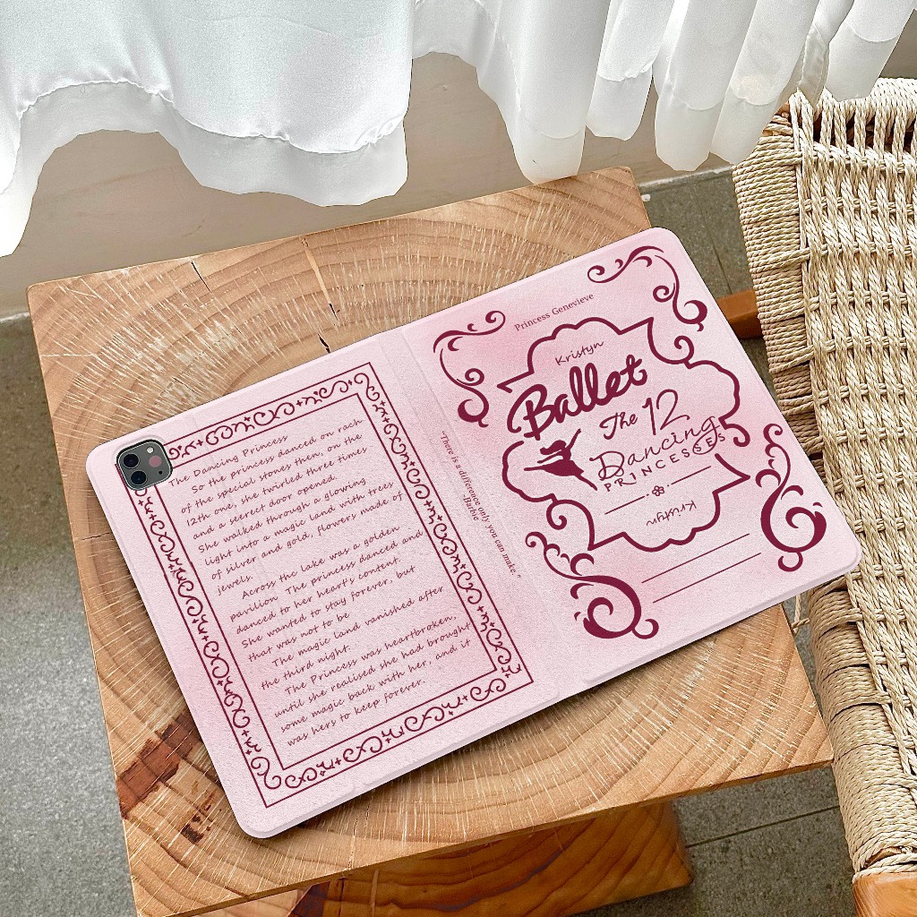 ⭐พร้อมส่ง⭐เคส Samsung Tab S9FE S9 A9 เคส Samsung Tab Barbie Magic Book S10+ S9+มีที่ใส่ปากกา S6 Lite