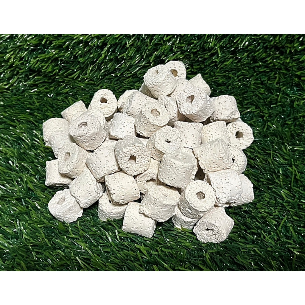 วัสดุกรองตู้ปลา หินภูเขาไฟ+เซรามิคริงหลายสี 100 g - 1 kg เพิ่มแบคทีเรีย น้ำใสสุขภาพดี - รูปที่ 4