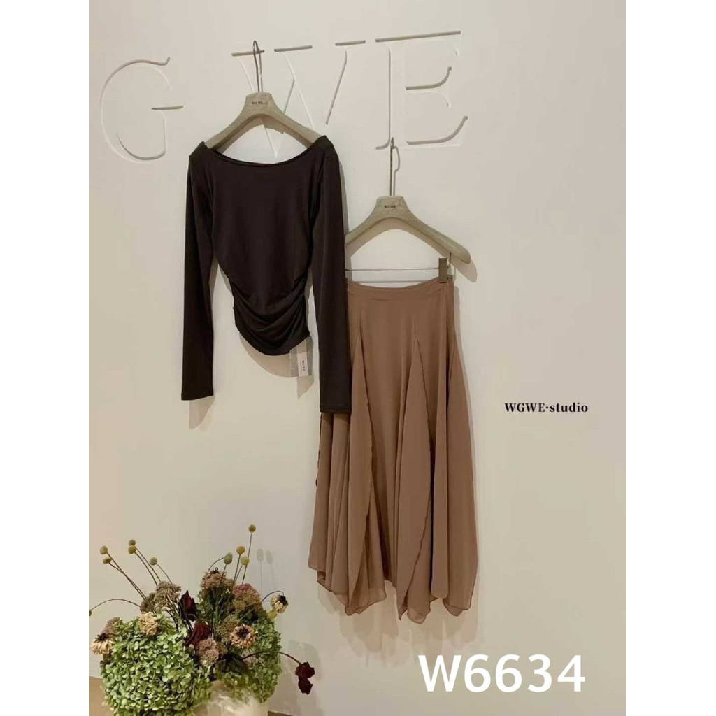 W6634 เสืัอแขนยาว Tag🇰🇷🛍️WGWE - รูปที่ 5