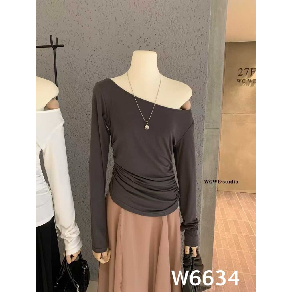 W6634 เสืัอแขนยาว Tag🇰🇷🛍️WGWE - รูปที่ 7
