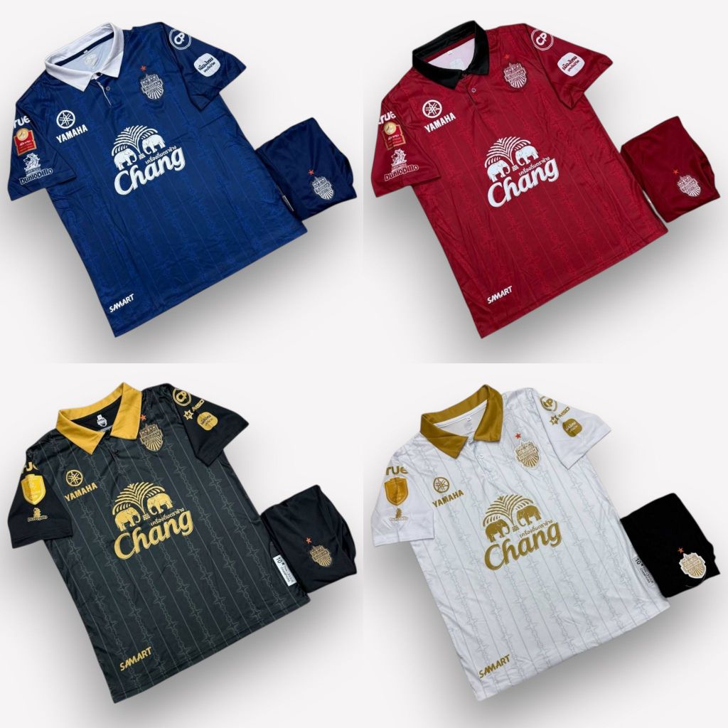 ชุดกีฬาบุรีรัมย์ (เสื้อพร้อมกางเกงครบเซ็ต) เสื้อบอล ชุดบอล มีไซส์ M L XL ใส่ได้ทั้งชายและหญิง