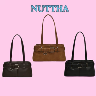 พร้อมส่ง กระเป๋าสะพายข้างกระเป๋าY2K เนื้อผ้า PU