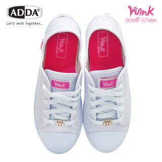 ADDA WINK สวยวิ๊ง เบาเว่ออ รองเท้านักเรียน สีขาว เด็กผู้หญิง รุ่น 41H20 (ไซส์ 31 - 40)