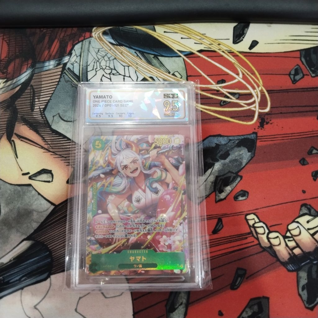 One Piece Card Game OP01-121 SEC PA (SQC 9.5)