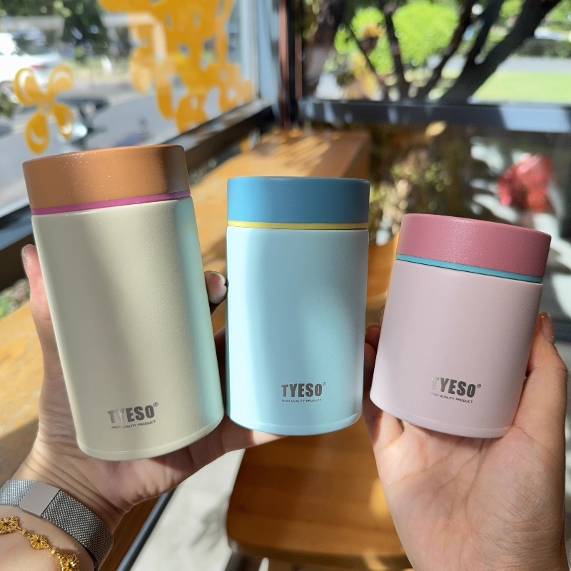 TYESOของแท้ miniแก้วเก็บอุณหภูมิ 200-300ML กระบอกน้ำขนาดเล็ก เก็บความร้อน เก็บความเย็น