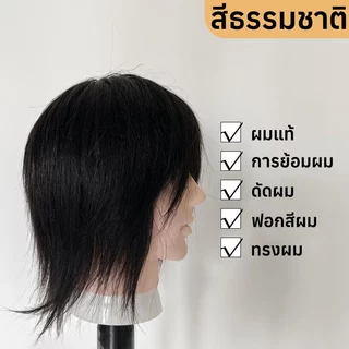 ✂️ผมแท้100%✂️หัวหุ่นผู้ชาย หัวหุ่น หุ่นหัวนางแบบ หัวหุ่นตัดผมชาย 3D ฝึกตัดผม ทำเคมี หนีบ ไดร์ได้ ย้อมยืดดัดได้ 8 นิ้ว