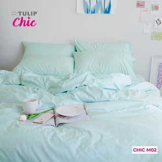 TULIP ชุดเครื่องนอน ผ้าปูที่นอน ผ้านวม รุ่น TULIP CHIC โทนสีเรียบง่าย CHIC M02 สัมผัสนุ่ม สบายสไตล์มินิมอล