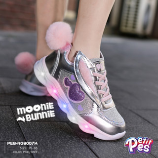 Petit Pes เปอติท ปา รุ่นMoonie Bunnie  รองเท้าเด็กเทปแปะ พื้…