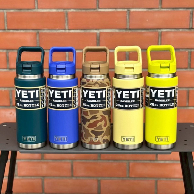 Yeti Rambler 26OZ Bottle With Straw ของแท้