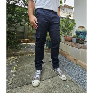 กางเกงคาร์โก้ขายาว ผ้ายืด ใส่สบายสีไม่ตก ไซสเอว 28-38" L111 (ร้านกางเกงผู้ชาย all closet)