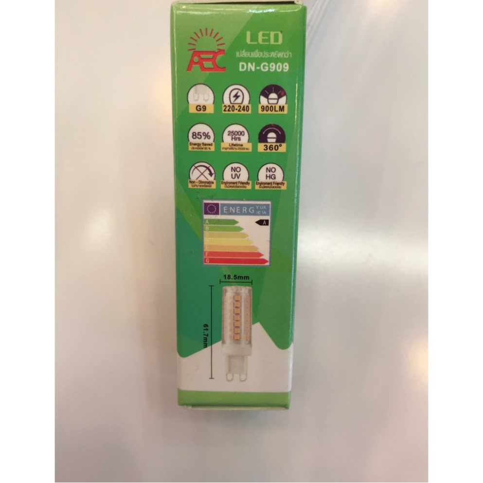 หลอด LED G9 9W 3000K DNER