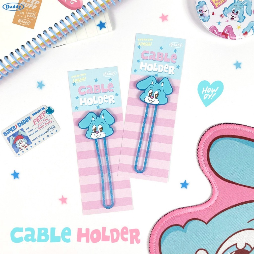 SUPERDADDY | Peep Cable Holder ที่รัดสายชาร์จ ลาย Peep สุดน่ารัก