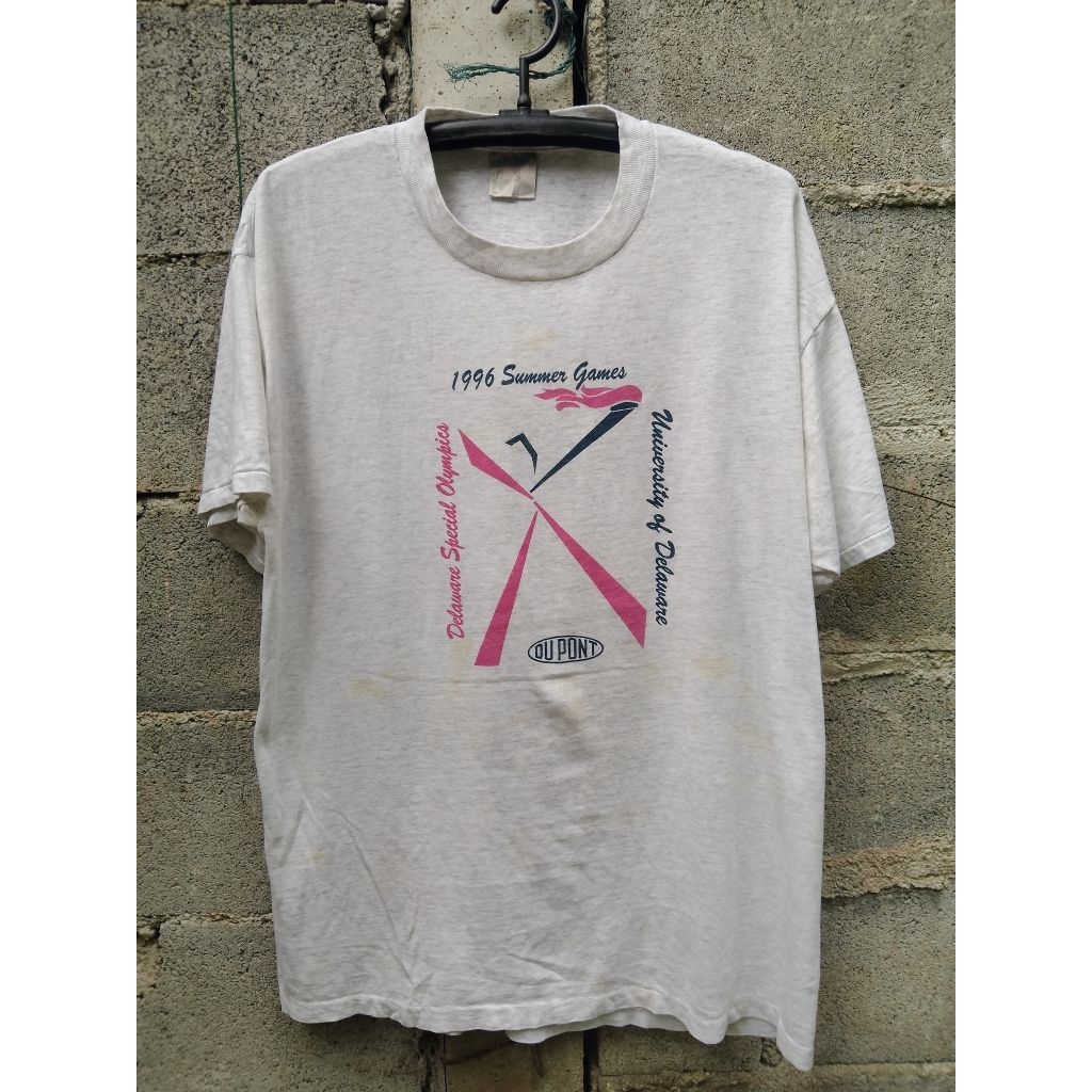 เสื้อยืดตะเข็บเดี่ยวผ้ามุ้ง 90s