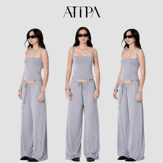 Atipashop - CALLER RAYON TANK TOP เสื้อสายเดี่ยว คอเหลี่ยม ผ้าเรย่อน ปักโลโก้