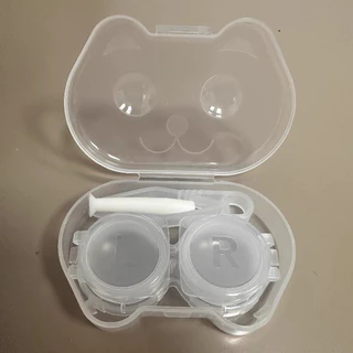 Midroo ตลับคอนแทคเลนส์ Cat Cute Case เรียบง่ายและน่ารัก กล่องเลนส์แบบพกพา Contact Lens Case