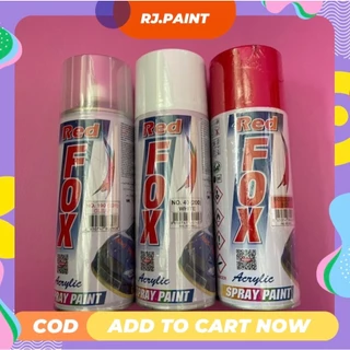 [ยกลัง 12 กระป๋อง] สเปรย์ Red Fox ขนาด 400cc. ให้สีสวยงามเป็นมัน ไม่ซีดหมอง ฟิล์มสีแห้งเร็วไม่เปราะ ป้องกันสนิมได้ดี