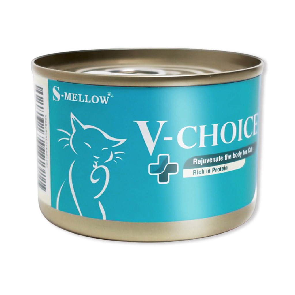 (( ตัวใหม่ 1 กระป๋อง ))S-mellow V-choice สูตรขนสวยตัวแน่น 160g. - รูปที่ 2