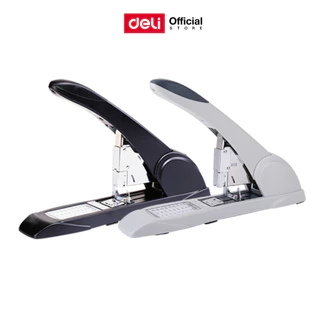 Deli เครื่องเย็บกระดาษ (คละสี 1) รุ่นประหยัดแรง 210 แผ่น อุปกรณ์สำนักงาน Heavy Duty Stapler