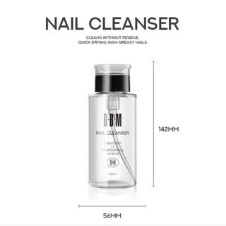 คลีนเซอร์ BBM Cleanser 3ขนาด 500●1,000ml.●ขวดปั๊ม 200ml. ทำความสะอาดหน้าเล็บ เช็ดความเหนียว