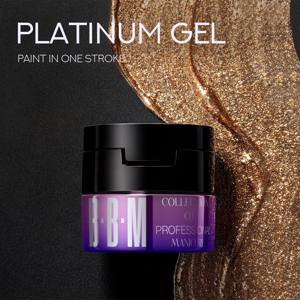 สีเจลกากเพชรแพลตินัม BBM Platinum Gel