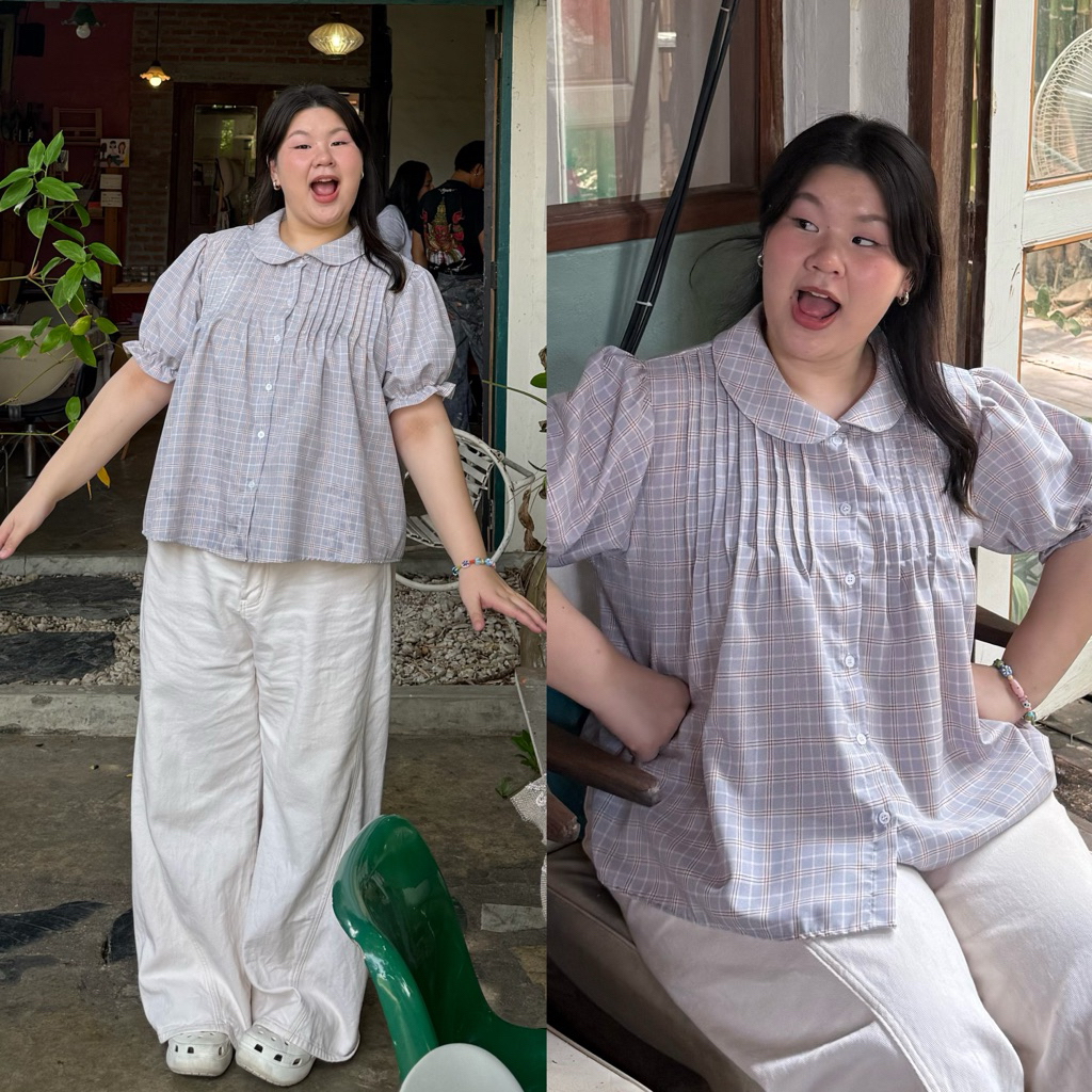 Layla Top เสื้อปกบัว | wendystore19 อ่านไซส์ก่อนสั่งซื้อสินค้าไซส์ใหญ่ ดูสีภาพรูปสุดท้าย อ่านไซส์ก่อ