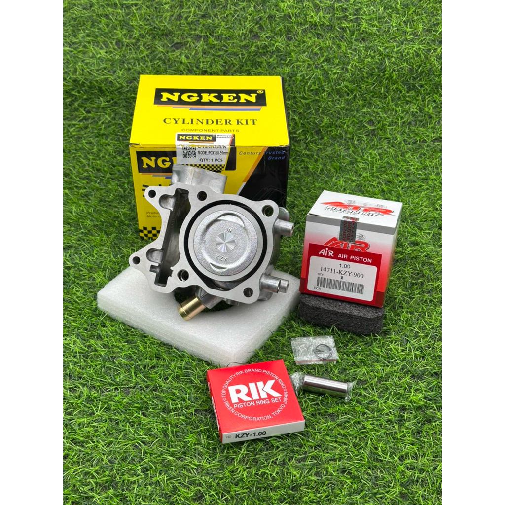 เสื้อpcx150ลูก59มิลเสื้อสูบpcx150ลูก59มิลพร้อมลูกสูบพร้อมแหวนใส่pcx150ได้ทุกรุ่น