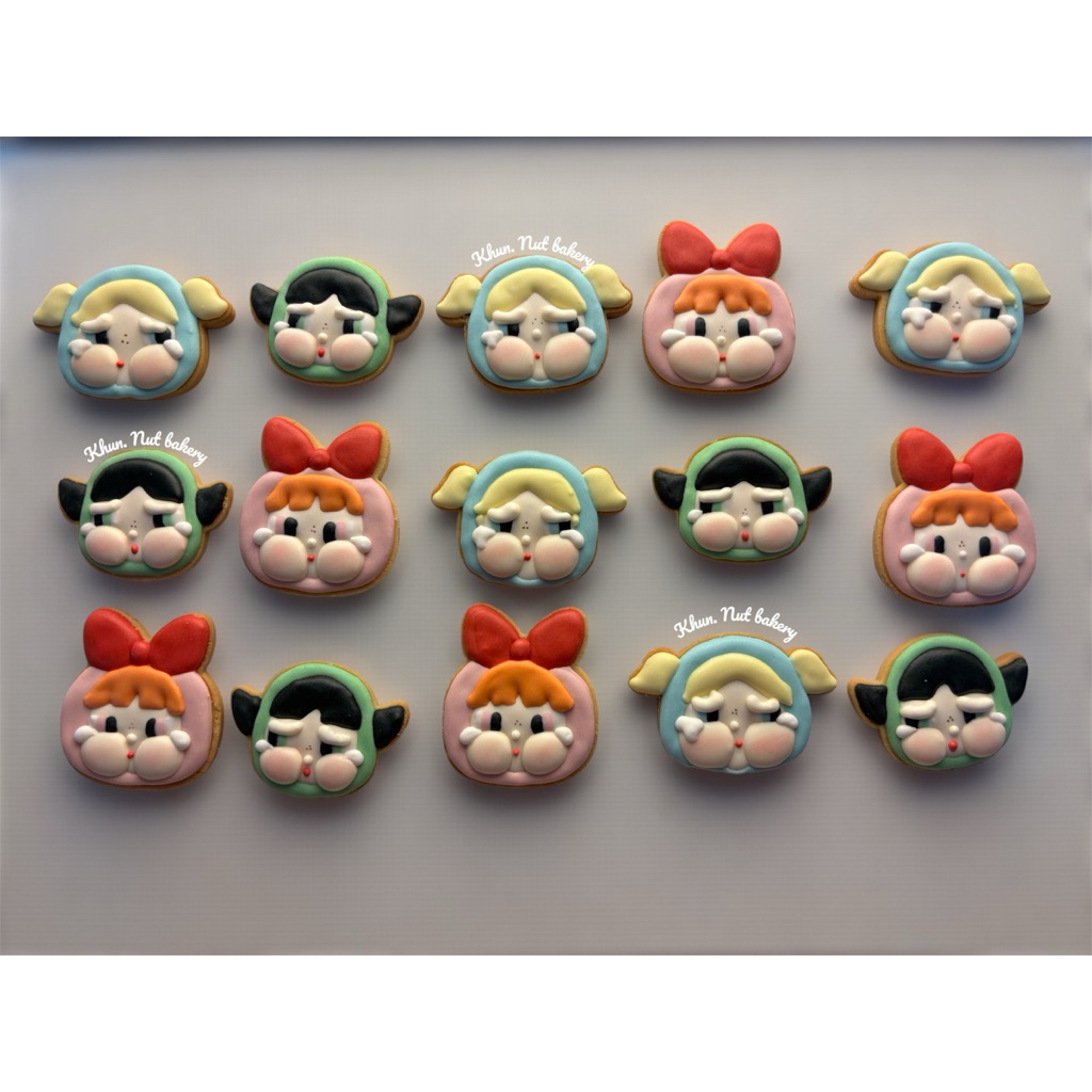คุกกี้ตรีม ป๊อบมาร์ท คุกกี้รอยัลไอซิ่ง icingcookies Molly crybaby power puff