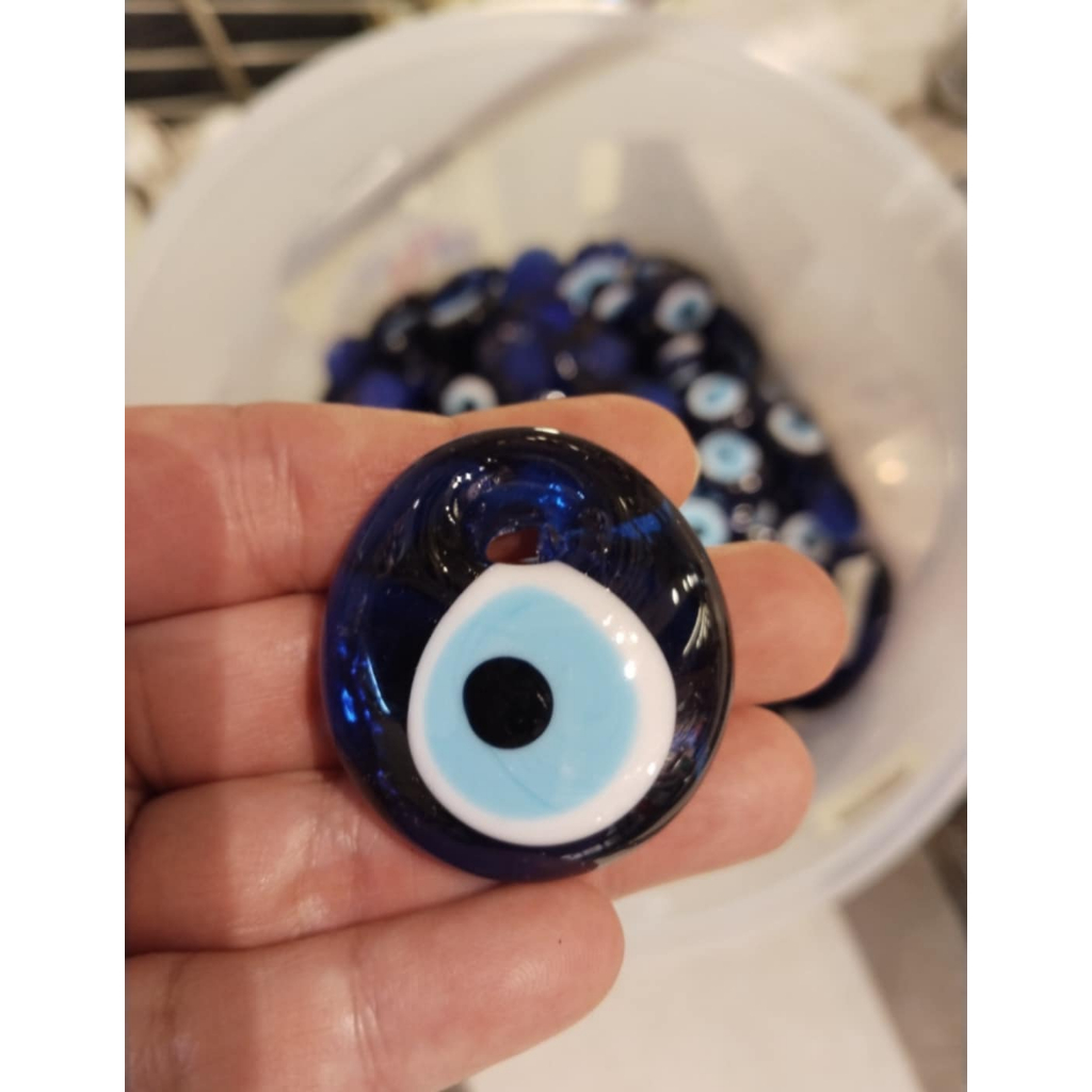 Nazar (Amulet) Evil Eye 🧿 ดวงตาปีศาจ เครื่องรางป้องกันสิ่งชั่วร้าย ของแท้นำเข้าจากตุรกี แก้วแท้ Hand
