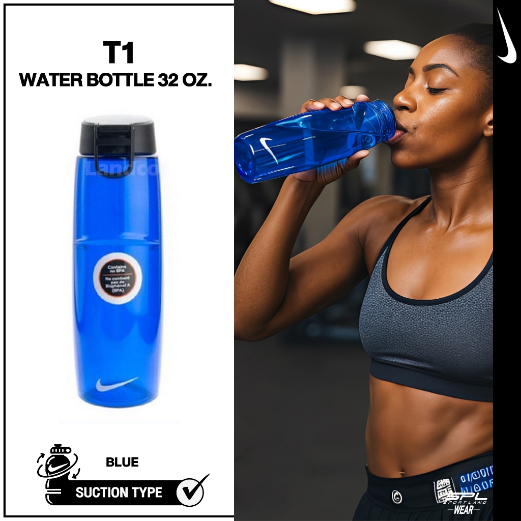 Nike Collection กระบอกน้ำพกพา มี2สี OL+ T1 Water Bottle 32Oz. รุ่น  N.OB.56.427 BL  / N.OB.56.710 GV
