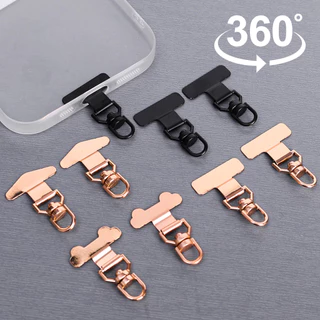 360° แพทช์เชือกคล้องโทรศัพท์มือถือเคส สายคล้องโทรศัพท์ แผ่นโลหะผสม คลิปโทรศัพท์หมุนได้ 360 องศา