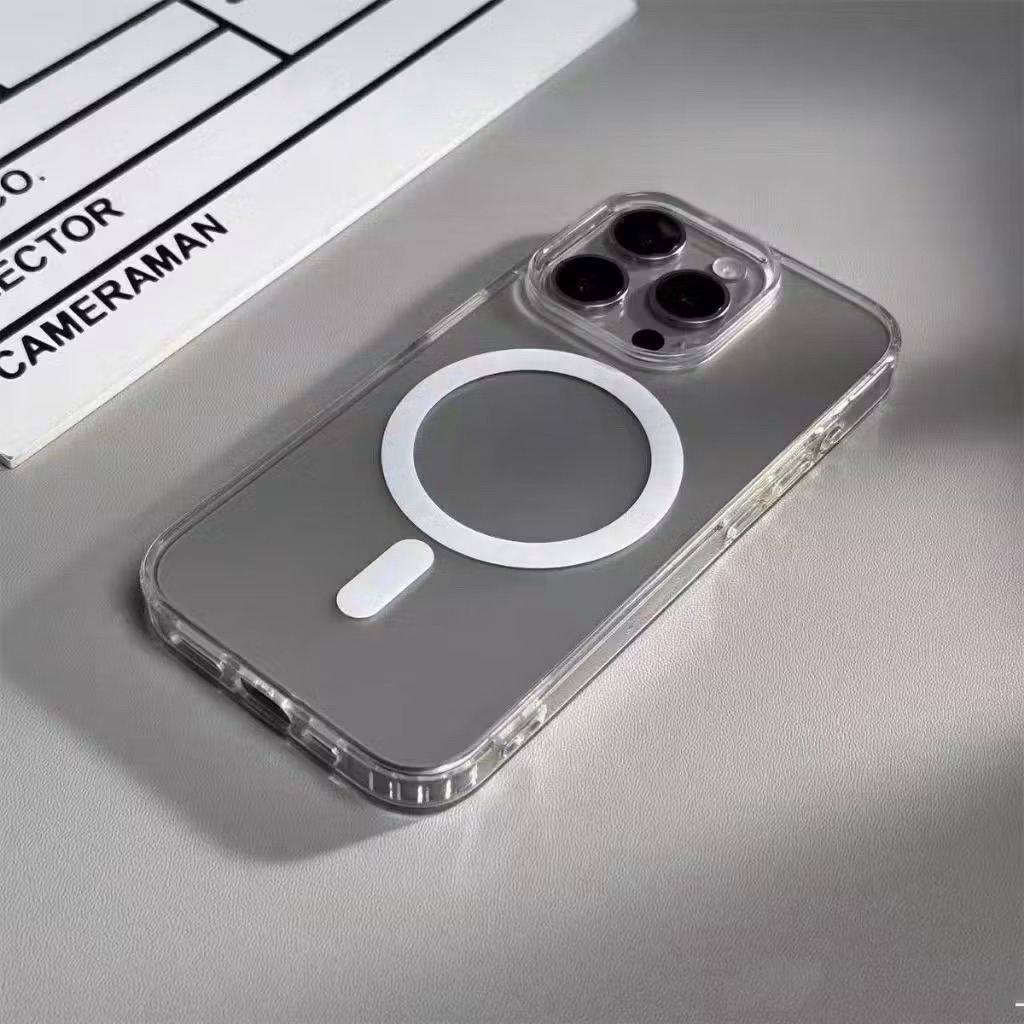 {ส่งจากไทย}เคสแม่เหล็กชาร์จไร้สาย กันกระแทก ขอบนิ่ม Magnetic Case TPU สำหรับไอโฟน i13mini i13 i13pro