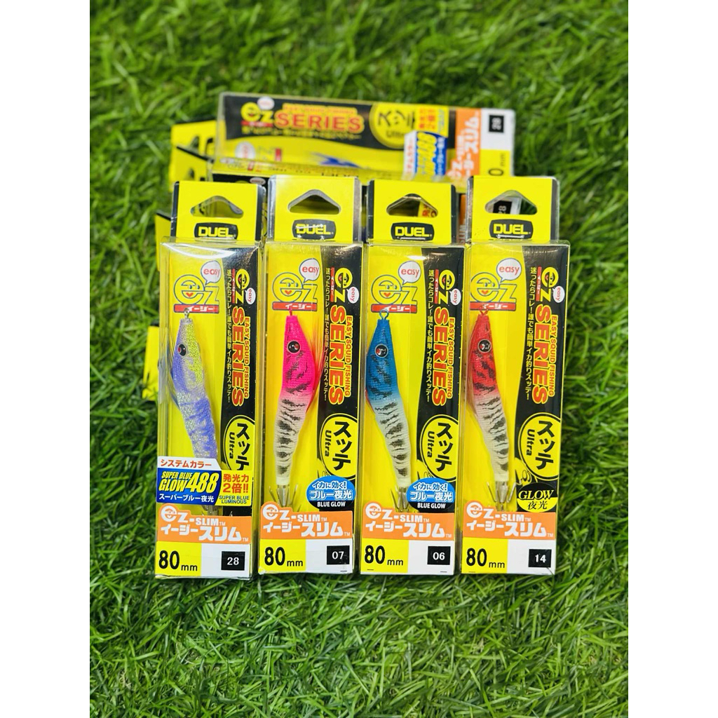 โยตกหมึกศอก Duel EZ Slim Squid  80mm