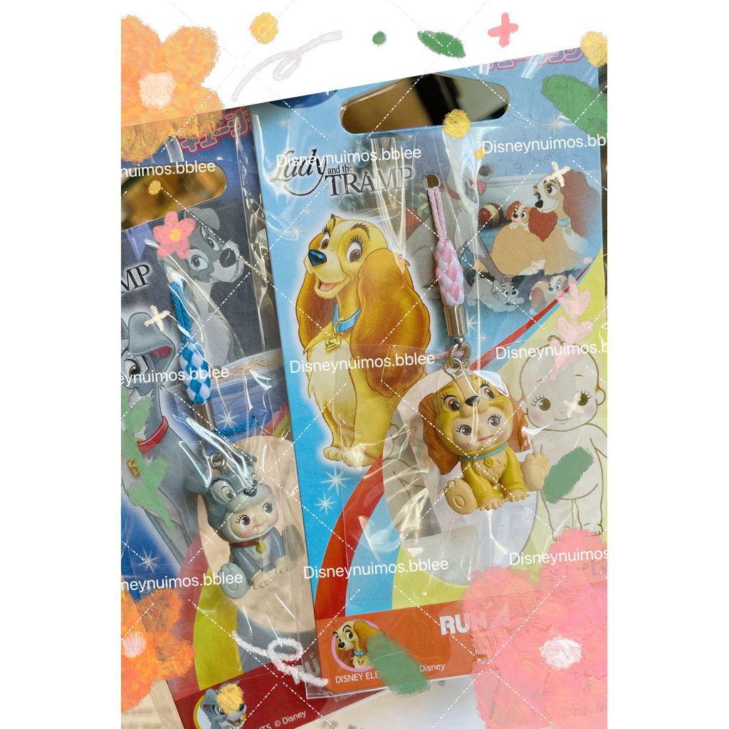 ❤️พร้อมส่ง❤️ SUPER RARE!!! เซตคู่ที่ห้อยทรามวัยกับไอ้ตูบ RunA Disney Lady and the Tramp Kewpie Strap