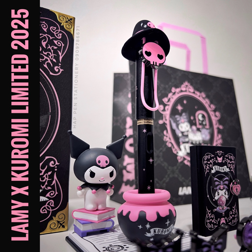 **พร้อมส่งแล้วค่ะ** 💜🖤คอลแลปลายใหม่ 2025 Lamy Kuromi limited 2025 จาก sanrio ปากกา หมึกซึม ลามี่ คุโ