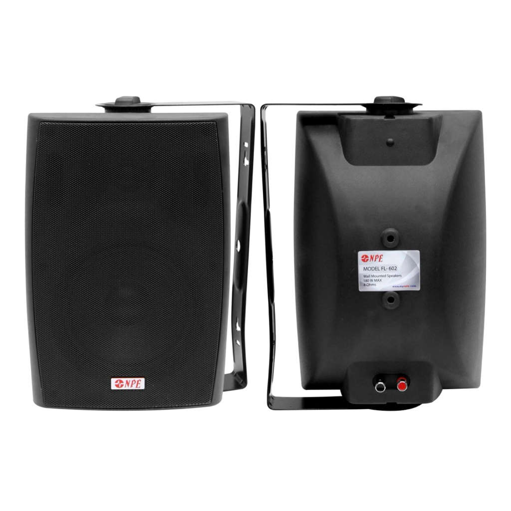 ลำโพงติดผนัง6นิ้ว NPE รุ่น FL602 พร้อมขาแขวน (ราคาต่อคู่)