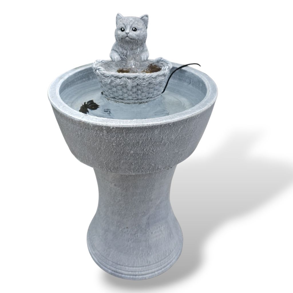 ชุดน้ำพุ ชุดน้ำล้น น้ำพุ รูปปั้นน้องแมวน้องหมาตกแต่งบ้านและสวน