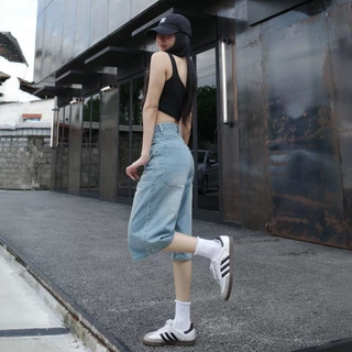 กางเกงยีนส์ 4 ส่วน ทรงตรง รุ่น Maziki Jeans