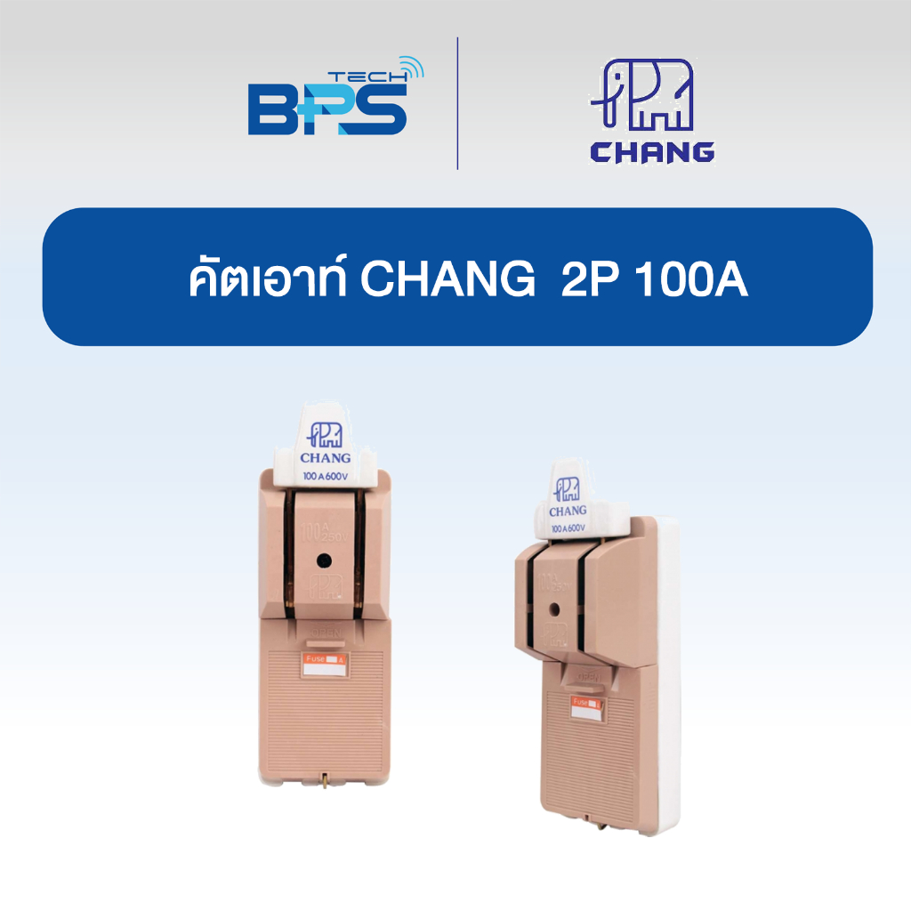 คัตเอาท์ CHANG ช้าง 2P 30/60/100A, คัตเอาท์ 3P 30A  ของแท้ 100% ราคา ถูกที่สุด ดีลบีเคเค แกลเลอรีภาพที่ 4