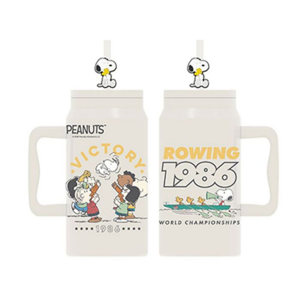 snoopy แก้วเก็บความเย็น กระบอกน้ำเก็บความเย็น แก้วสแตนเลส ขนาด1500ml ลายลิขสิทธิ์แท้