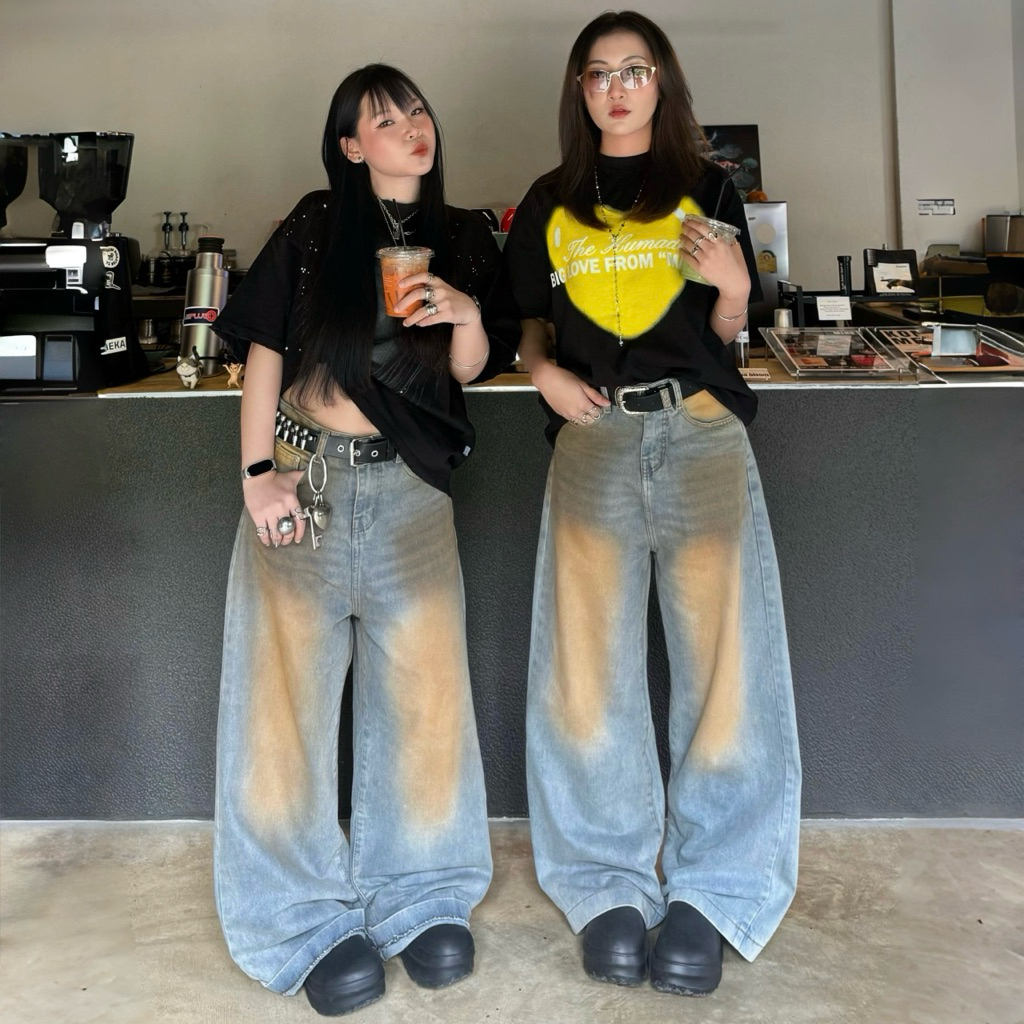 กางเกงยีนส์กระบอกใหญ่ Roadster rust jeans ช/ญ ใส่ได้ สไตล์เซอร์ๆ