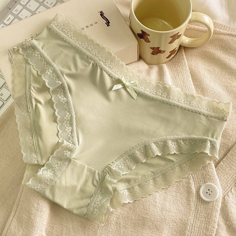 Peony & Lace กางเกงใน ไร้รอย ผู้หญิง ผ้าไหมน้ำแข็ง ยืดหยุ่นสูง สบายปัง‼️ ไม่บิดไม่ย้วย  เน้นไซส์ #Y22 ราคา ถูกที่สุด ดีลบีเคเค แกลเลอรีภาพที่ 7