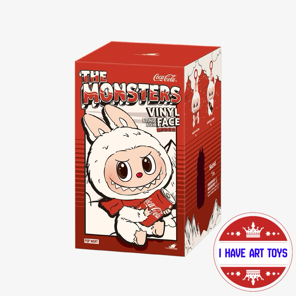 [พร้อมส่ง ใช้ส่วนลดร้านโค้ดคุ้ม] พวงกุญเเจ THE MONSTERS COCA-COLA SERIES Vinyl Face (เเบบจุ่มเเละเเกะเช็คการ์ด)